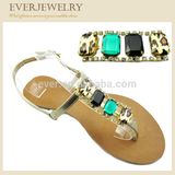 Hot Sale Rhinestone Shoe Upper for Women Sandal Shoes