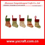 Christmas Decoration (ZY16Y202-1-2-3 14.5CM) Printing Christmas Sock Pick Your Christmas Sock