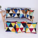 Digital Print Decorative Cushion/Pillow with Geometric Pattern (MX-76)