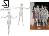 Huaqi Sexy Female Mannequin, Fiberglass White Female Manikin for Window Display