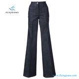 E. P. 130 Blue Stretch Women Denim Boot-Cut Jeans