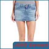 Light Blue Denim Mini Cut off Skirt (JC2021)