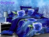 Blue Rose 4PCS Bedding Set of Hot-Selling in American Market