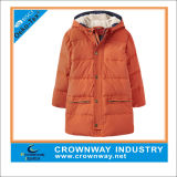 Nice Long Quilted Outdoor Padded Jacket for Boys