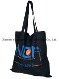 Promotional Custom Eco-Friendly Reusable Black Cotton Tote Bag 38X42cm