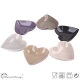 16cm Heart Shape Glazing Ceramic Fruit Bowl Wholesale