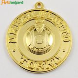 Customized Design Metal Medal with Gold Plating