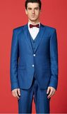 Autumn New Style Royal Blue Men Wedding Suit Bridal Dress