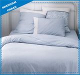 Light Blue Stripe Printed Cotton Bedsheet