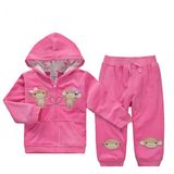 Cartoon Unisex Lovely Soft Cotton Warm Baby Suit