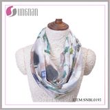 2016 Ink and Wash Painting Vintage Cotton Infinity Scarf (SNBL0191)