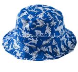 Cartoon Kids Plain Bucket Hats