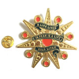 Customized Cheap Shiny Gold Star Badge