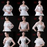 Wholesale Lace Bride Jacket Wrap Shawl Bolero for Bridal Dress