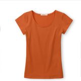 OEM Custom Lady's T-Shirt/ Cotton Lady's T-Shirt