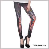 Lady Leggings Cheap Print Polyester Leggings (SNNK1750)