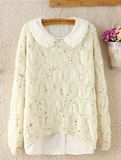 Literary Fresh Twist Loose Sweater (BTQ095)