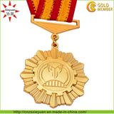 Custom Logo and Size Metal Ribbon Award Medal