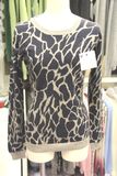 Ladies' Crew Neck Cashmere Printed Sweater (CPRP1105L)