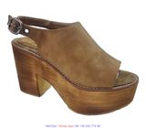 Women's Platform Wedge Sandals Flat Fashion Wooden Shoes