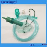 Adjustable Venturi Oxygen Mask Medical Multi-Vent Mask with Tubing (Transparent)