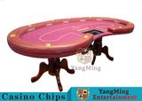 Casino Texas Holdem Poker Table with Dedicated 10 Players Casino Table Layout of Tiger Legs Factory Supply (YM-BA11-2)