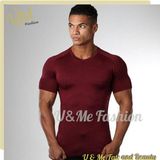 New Design Men Quick Dry Fit Tops Tee Shirts Tshirt