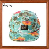 Promotion Fashion Custom Floral 5 panel Hat