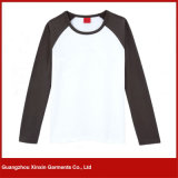 Guangzhou Factory Manufacture Long Sleeves Raglan Women T Shirt (R85)