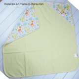 100% Knitted Cotton Baby Swaddle Blanket Hooded Towel