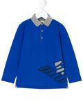 Custom Boy's Casual Polo Shirt with Long Sleeve