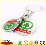 Cheap Shopping Trolley Token Coin Key Chain for Promotion Gift