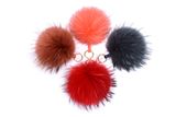 Raccoon Fur Ball for Woman Accessory