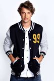 100%Cotton Unisex Baseball Jacket with Custom Logo