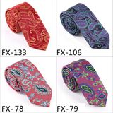 New Design Fashionable Novelty Paisley Silk/Polyester Necktie (Fx-133)