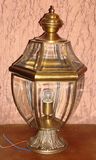 Bronze Desk Lamp with Glass Decorative Table Lighting for Indoor or out Door 18973