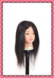 Natural Human Hair Training Head 18inches for Hair Style Training
