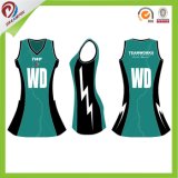 Green Black Ladies 100% Polyester Sublimation Netball Dress