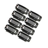 3.2cm Black Stainless Steel Snap Clip for Hair Extension