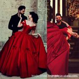 Tiered Red Wedding Ball Gowns Cap Sleeves Quinceanera Dresses Z6010