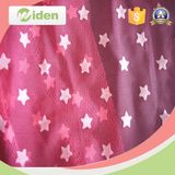 Polyester Mesh Fabric Transparent Star Mesh Fabric with Flock Printing