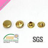 Plated Nickel Free Brass Gold Round Snap Button