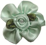 Handmade Satin Ribbon Flower Ribbon Bow with Decoration