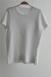 Ladies Round Neck Knit Pure Color Sweater