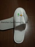 High Quality Fiber Velvet 3 Color Printing Logo Hotel Slipper