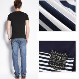 Custom Men's Fashion Printing Jeans Polo T Shirt for Men