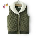 Ladies' Quilted Vest with Diamond Stitch