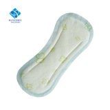 Girl Day Use Soft Cotton Thick Sanitary Mini Panty Liners with Printing Pattern Surface