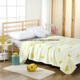 Knitted 100%Cotton Quilt of Textile for Summer Yellow