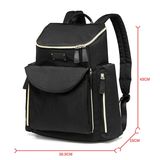 Baby Diaper Bag Mummy Backpack with Vertical Zipper in Back